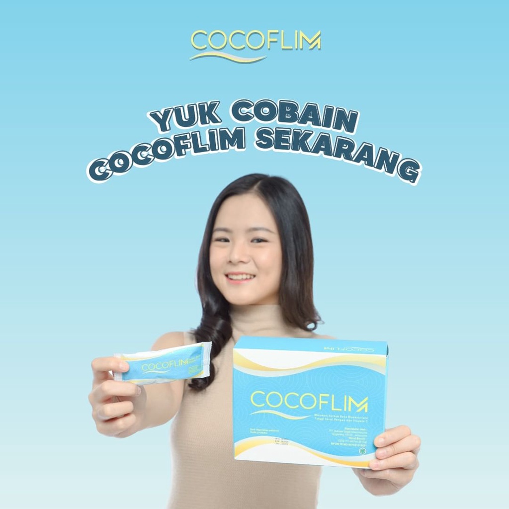 [ORI] Cocoflim Minuman Diet Sehat Detox Tubuh Suplemen Pelangsing Tubuh - 1 BOX