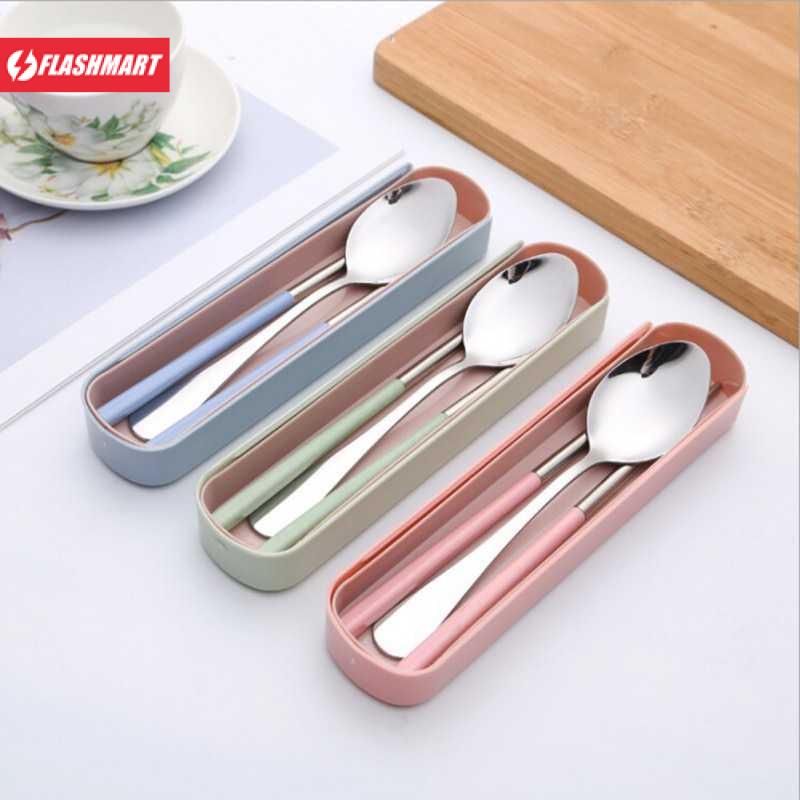 Flashmart Cutlery Set Sendok Garpu Sumpit Stainless Steel - NP304