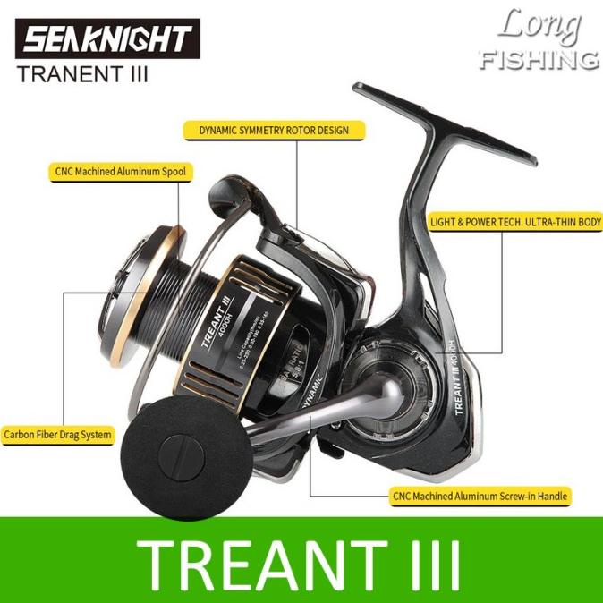 Reel Pancing Seaknight Treant Iii Power Handle Max Drag 28Lb