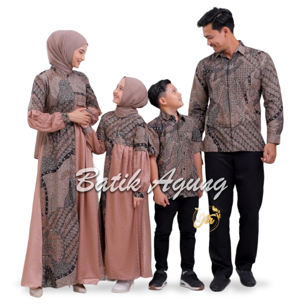 Baju Sarimbit Batik Keluarga Kekinian Premium / Baju Couple Pesta Kondangan Set Family Mewah Terbaru