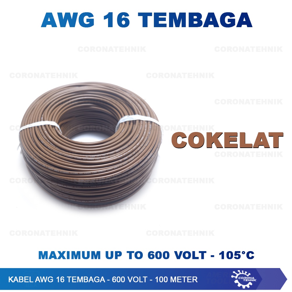 Kabel AWG 16 Tembaga - 600 Volt - 100 Meter