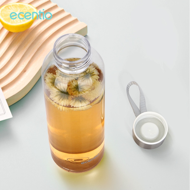 [Bayar Di Tempat]ecentio Botol Minum Botol Air 500ML Bottle BPA free Tempat Minum bening polos