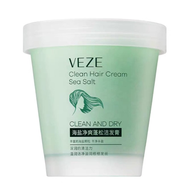 Veze Clear Hair Cream Sea Salt Krim Rambut Garam Laut Bersih Dan Kering 250gram