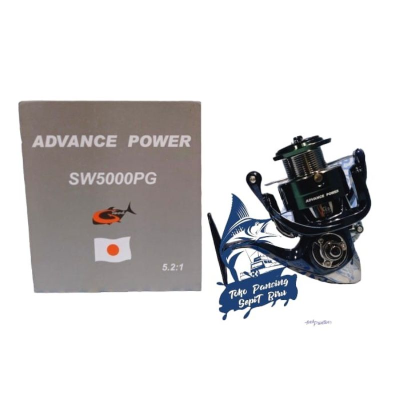 REEL PANCING G TECH ADVANCE POWER SW 5000PG POWER HANDLE DRAG 25KG