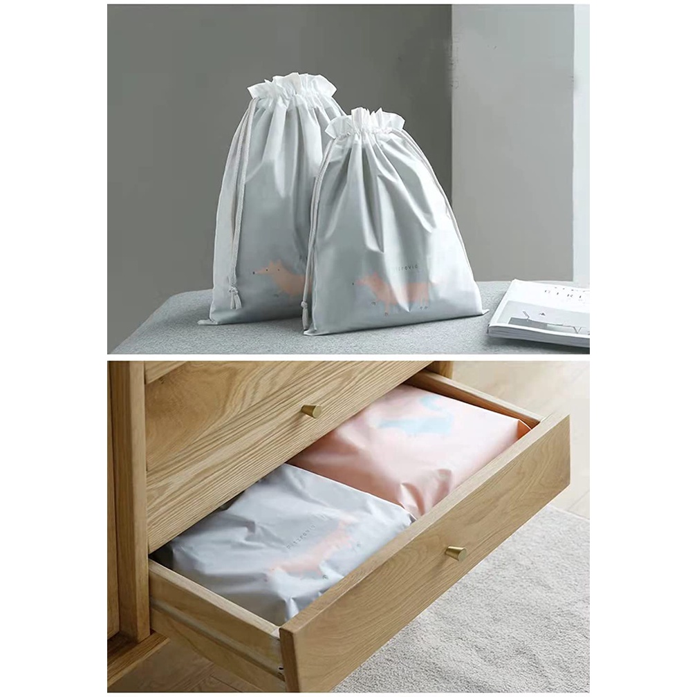 T&amp;Y Pouch Travel Sebaguna Karakter Hewan Bahan Tebal Organizer Bag Anti Air Tempat Penyimpanan Pakaian Make Up Pouch Serut Murah Import