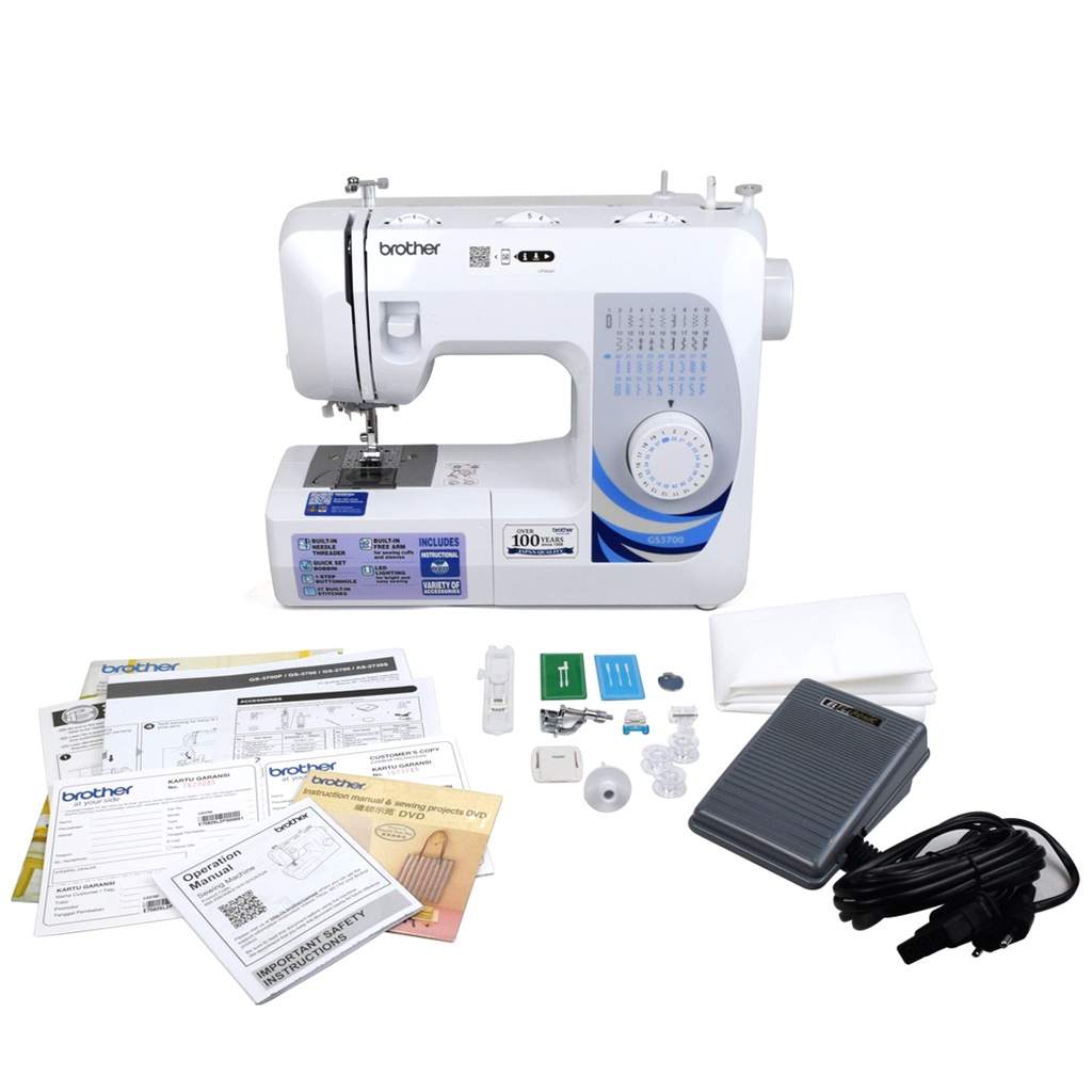 Mesin Jahit Brother GS3700 / GS 3700 Sewing Mate Portable Multifungsi