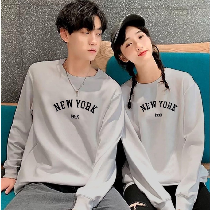 COD BAJU LENGAN PANJANG COUPLE NEW YORK 199X / CREWNECK LENGAN PANJANG PASANGAN