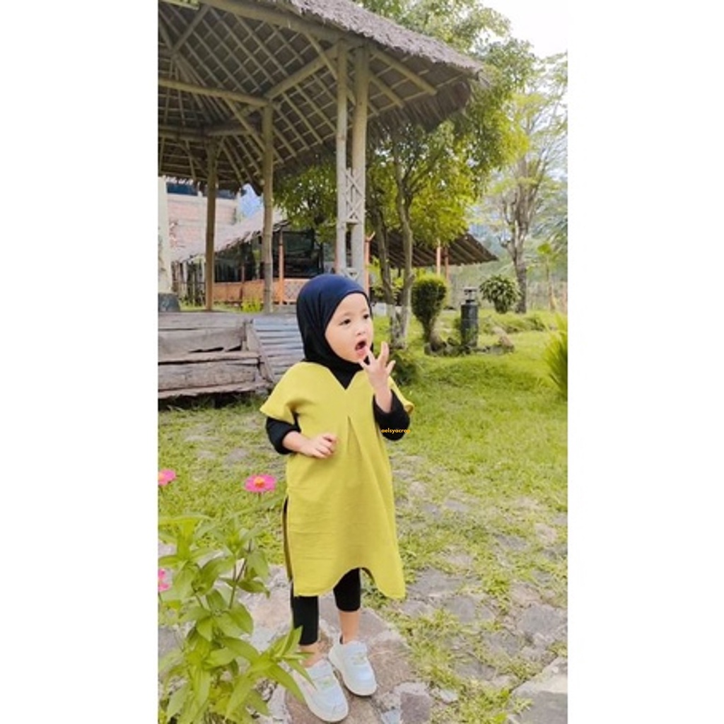 Long Square Nagita Anak Cringkle Airflow Baju Nagita Viral Blouse Anak Perempuan Crinkle Airflow Baju Anak Nagita