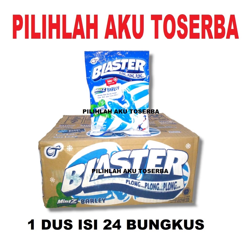 Permen Blaster BARLEY MINT - ( HARGA 1 DUS ISI 24 bungkus )