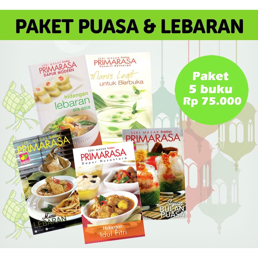 TERLARIS PAKET PRIMARASA 5 BUKU MASAK PUASA & LEBARAN