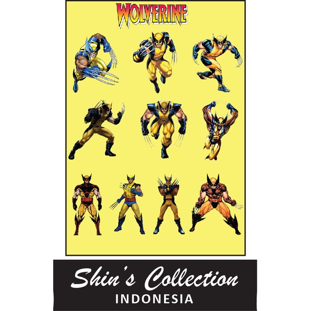 

Sticker stiker murah anti air Wolverine 1 pc