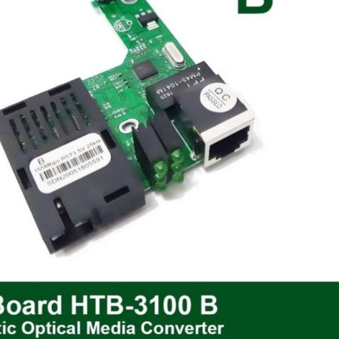✻ PCB Board Netlink HTB-3100 B Fiber Optic Media Converter ✺