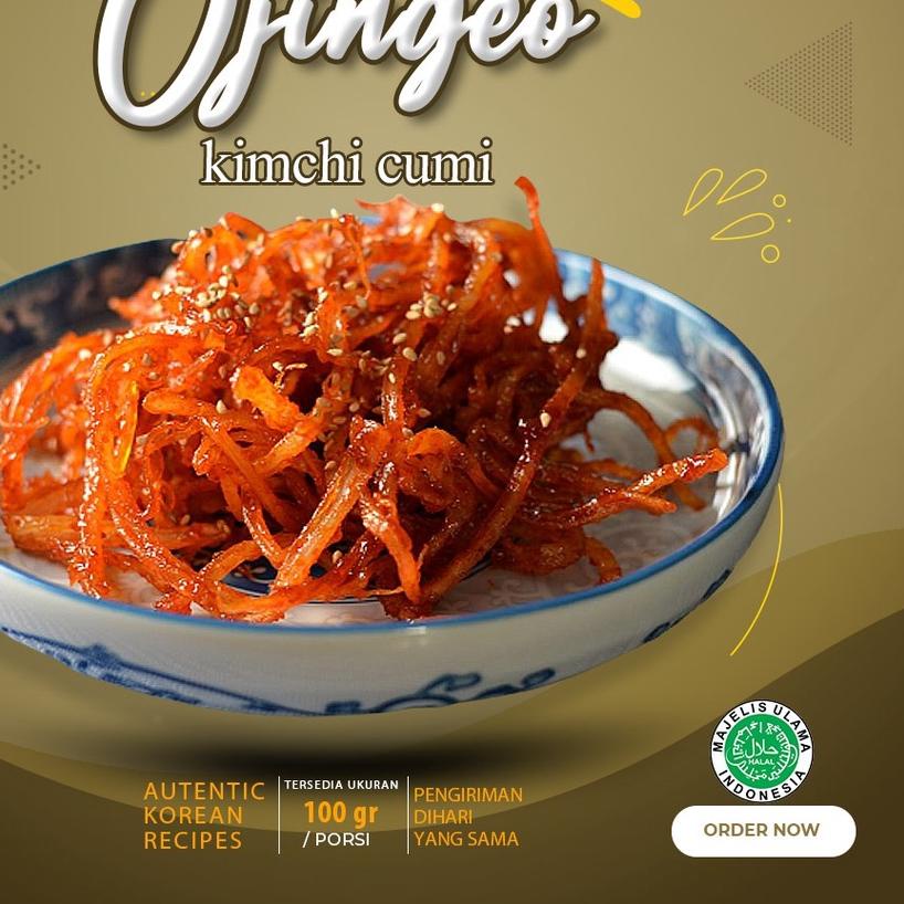 

♨ Kimchi Cumi Kering 100Gr Halal Enak ➾