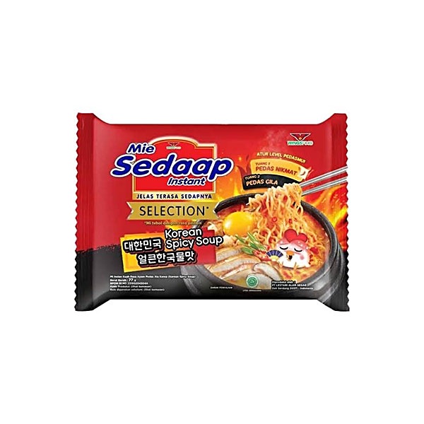 

SEDAAP MIE KUAH KOREAN SPICY SOUP BAG 77 GR