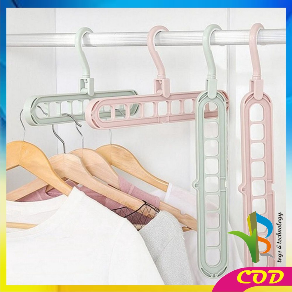 RB-C125 Magic Hanger 9 IN 1 Gantungan Baju Organizer 9 Lubang / Hanger Jemuran Pakaian Serbaguna Multifungsi Jemuran Laundry