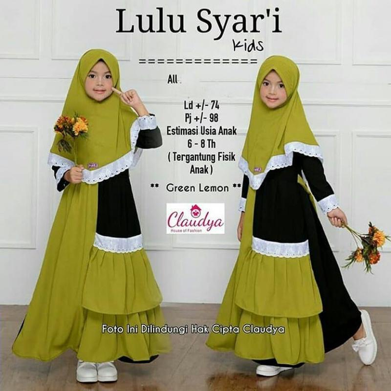 Gamis Anak Cewek Tanggung Umur 9 12 Thn Terbaru 2023 3 4 Tahun 8 7 1 10 5 Baju Muslim Perempuan Rema