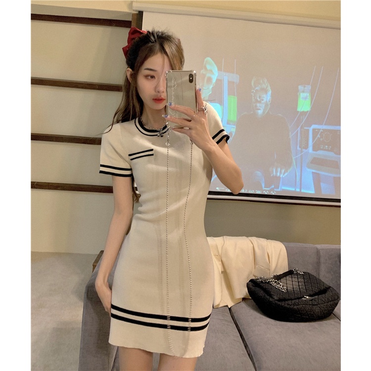 AJWShop QC Dress Korean Style Rajut Import Premium Kekinian | Dress Korean Style Remaja Import | Dress Wanita Korea Import Rajut Premium | Dress Wanita Kekinian | Dress Korea Kekinian Drakor | Dress Wanita Casual Dress