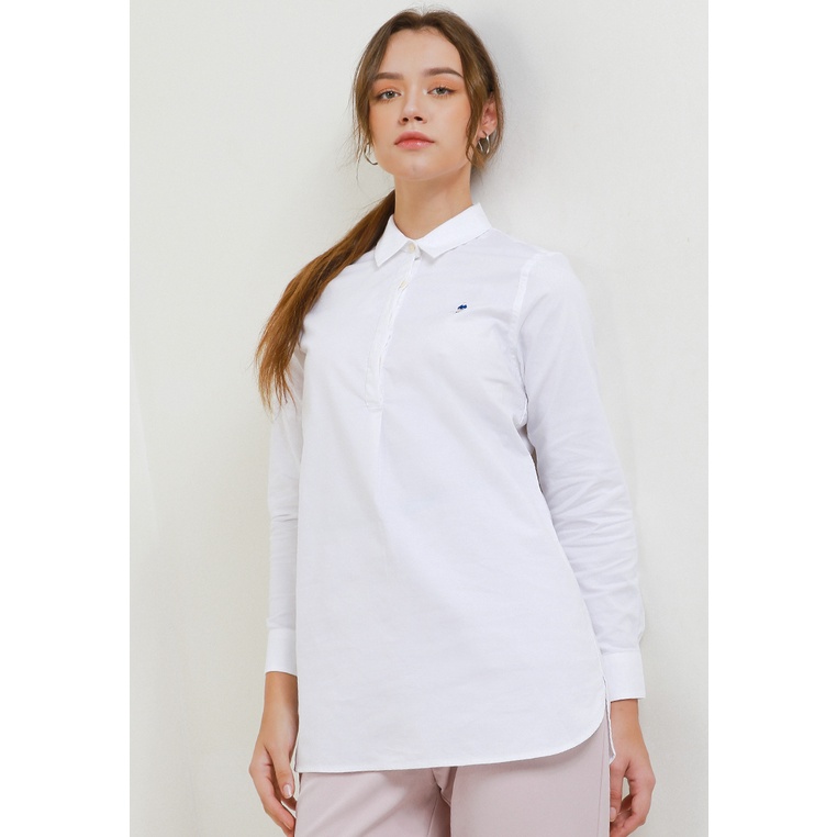 Kemeja Wanita Giordano Original Kombinasi Cewek Casual Klasik Katun Women's Classic Shirt Tunic Pere