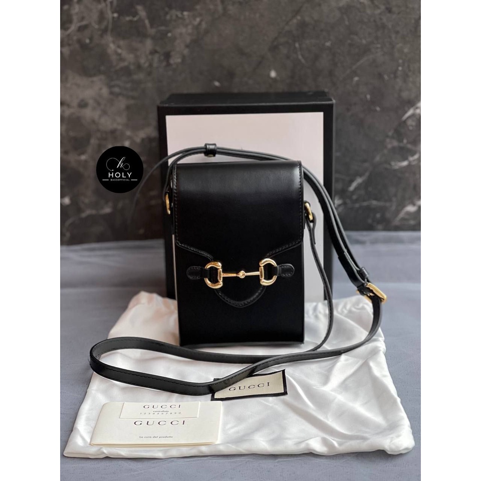 TAS WANITA  HORSEBIT 1955 MINI PHONE BAG BLACK