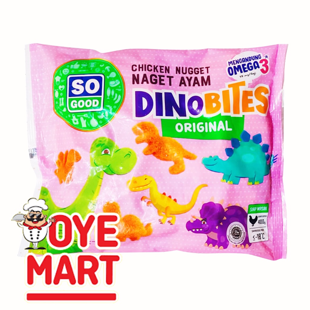 SO GOOD CHICKEN NUGGET DINOBITES 400GR/NAGET AYAM BENTUK DINOSAURUS