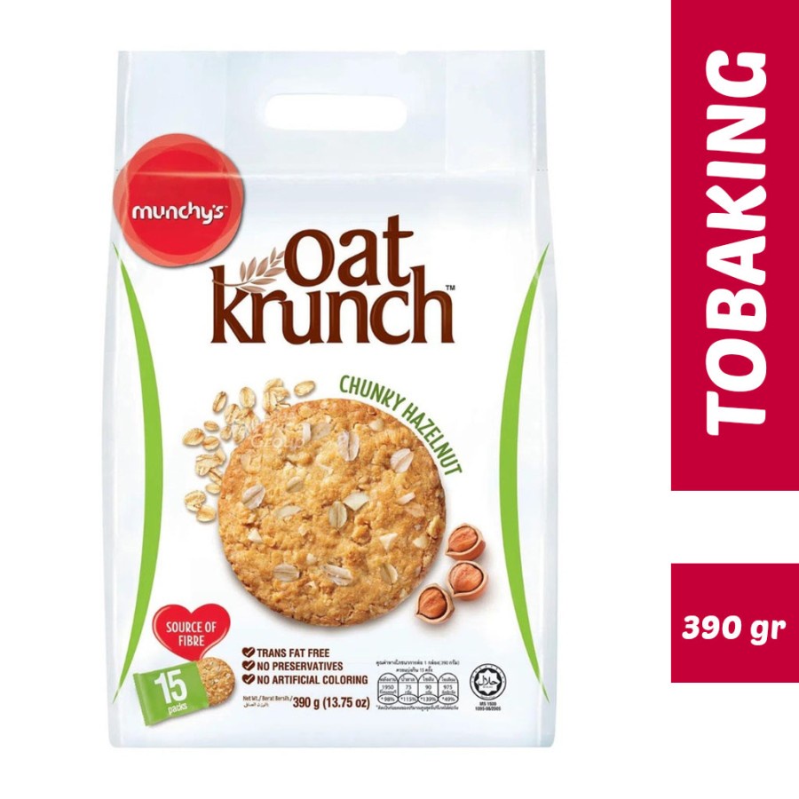 

Munchys Oat Krunch Chunky Hazelnut 390 gr Munchy's Kacang Hazel
