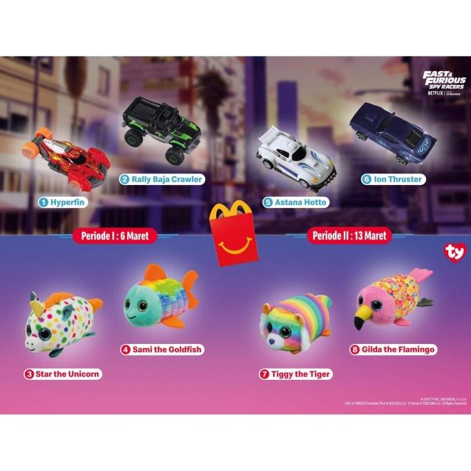 cusss order] Ty & Fast Furious Happy Meal McD McDonald McDonalds Mc Donald Mainan