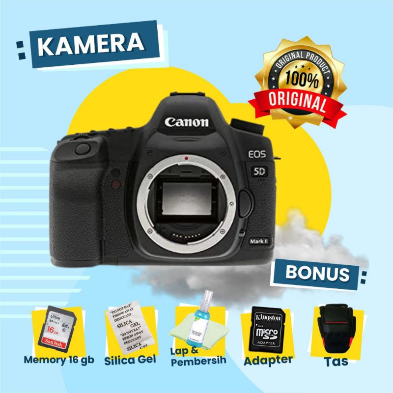 CANON 5D MARK II Body Only Second Kamera Full Frame Original Bergaransi