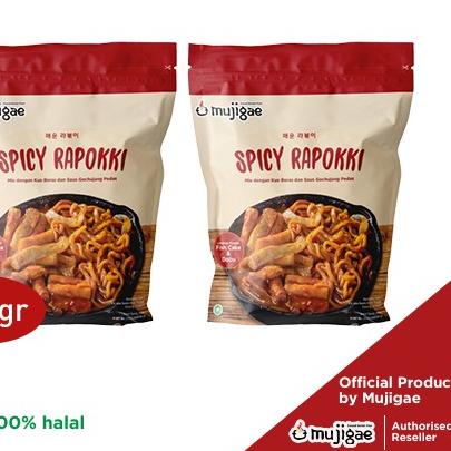 

➣ PAKET ISI 2 - Mujigae Spicy Rapokki / Ramen Topokki (350gr) / Tteokbokki instan / Mie Instan Korea ♕