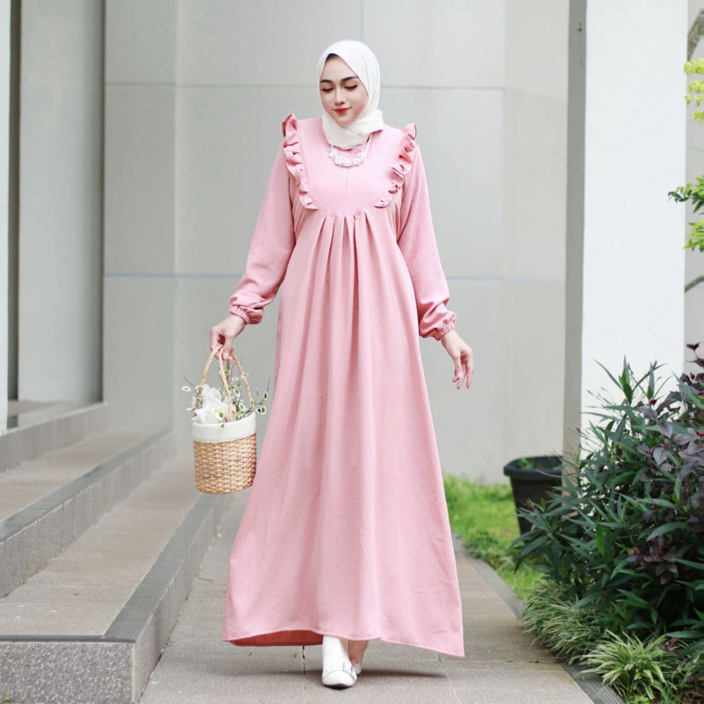 Gamis Rahma Crincle Airflow | SJ Fashion