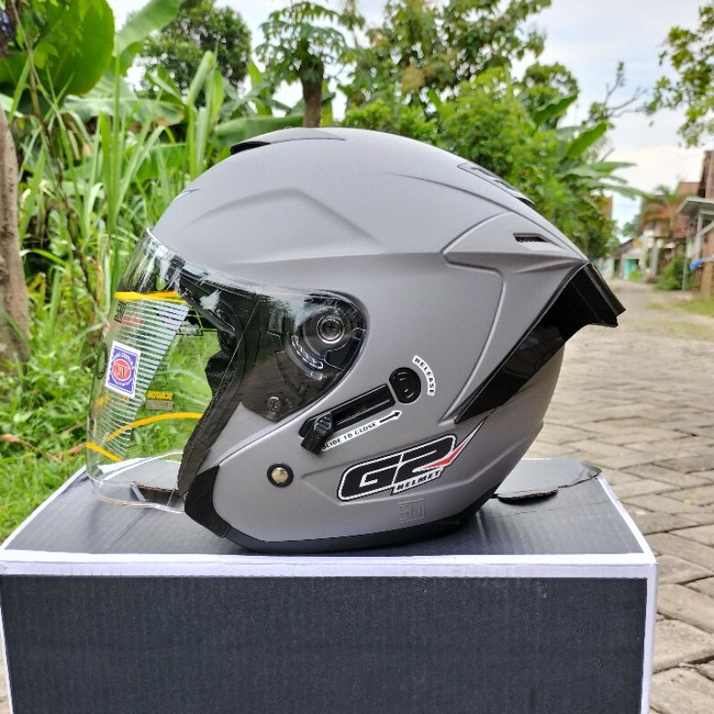 Helm G2 Doubel Visior Original Sni G2 OPTIMEX Paket Ganteng