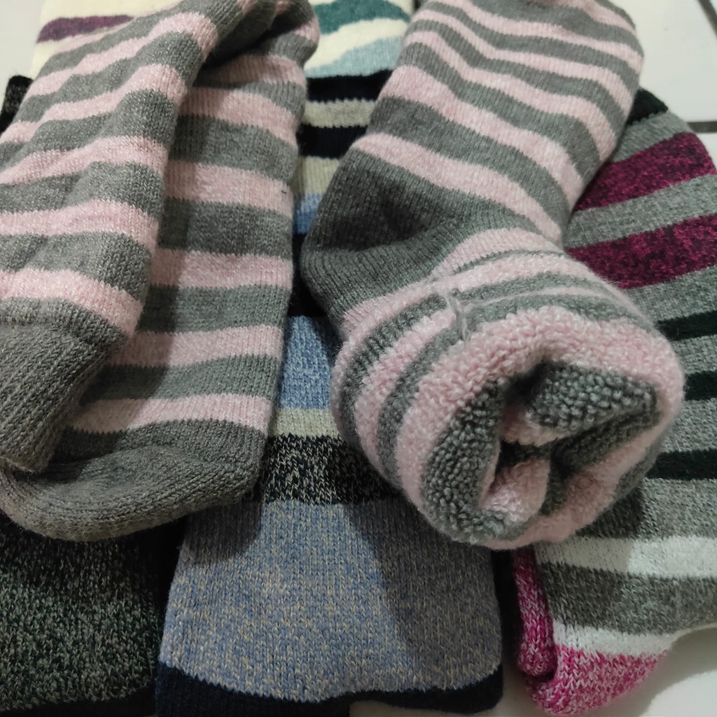 [MURAH] Kaos kaki dewasa tebal terry thermal socks KKTERRY