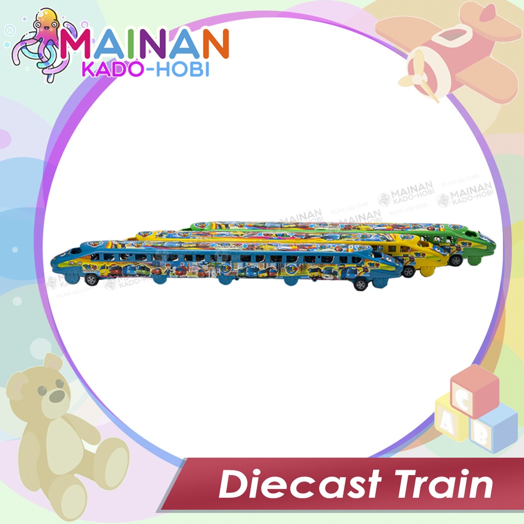 HADIAH ULANG TAHUN MAINAN ANAK DIECAST TRAIN KERETA CEPAT TAYO