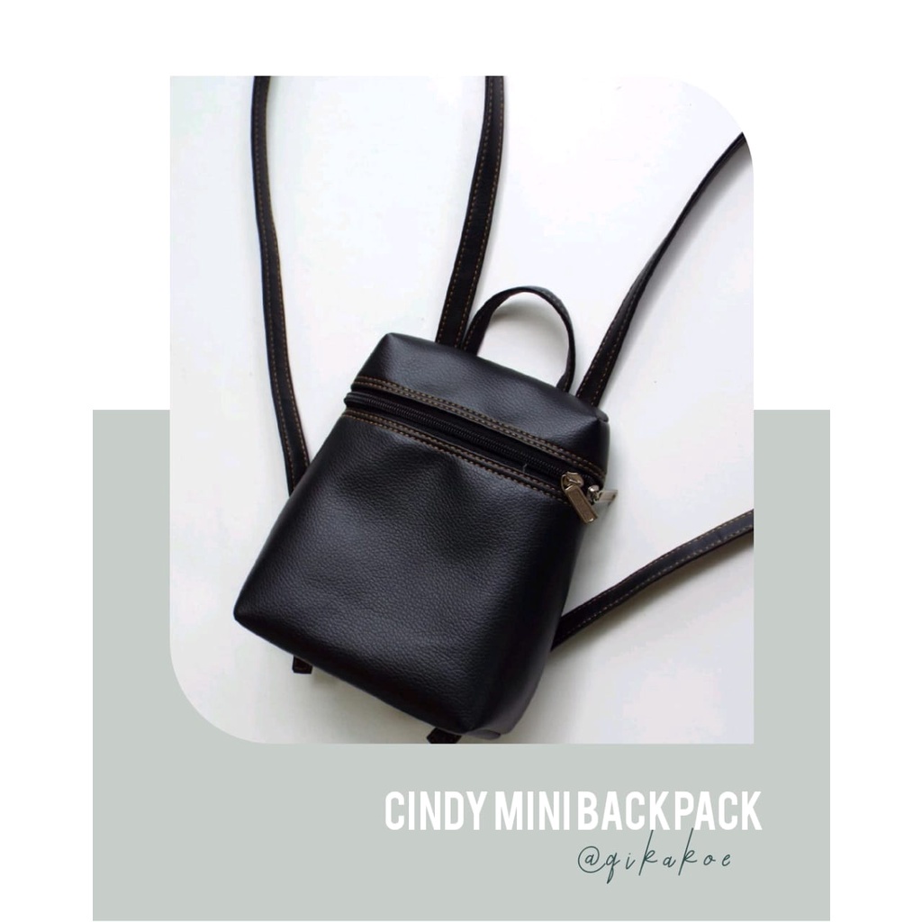Tas Ransel Wanita Mini Backpack Qikakoe Cindy N5I0 Tas Sale korean style Backpack yang bagus Elegan 