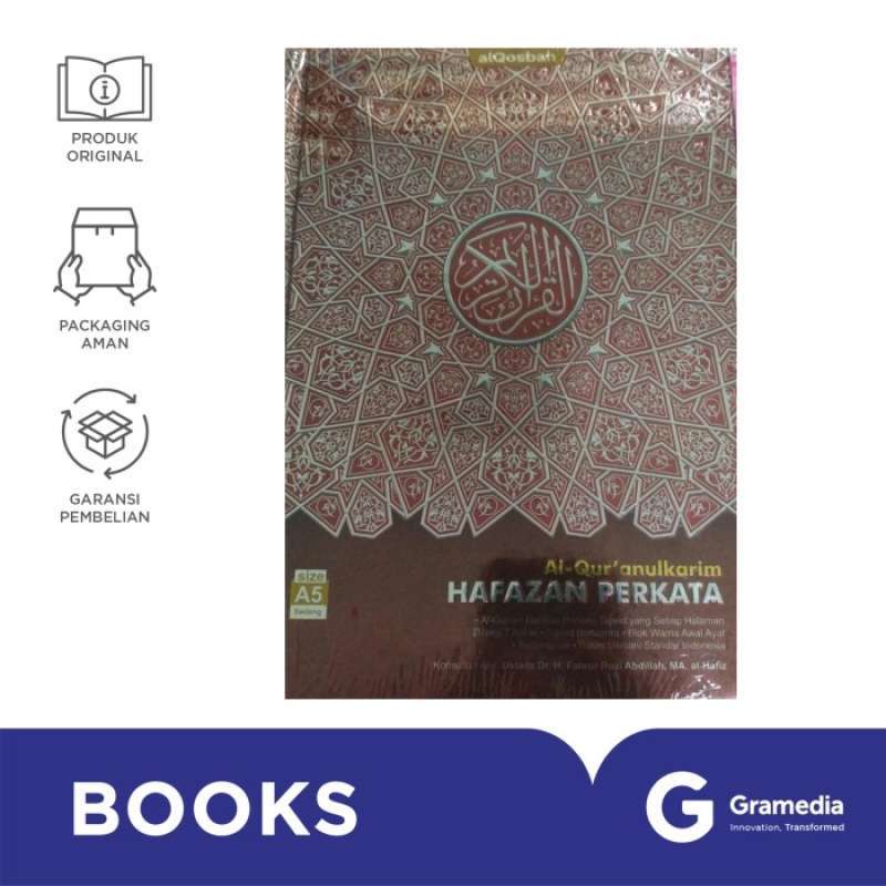 Gramedia Surabaya - Al-Qur'an Qosbah Hafazan Perkata 7 Kotak A5