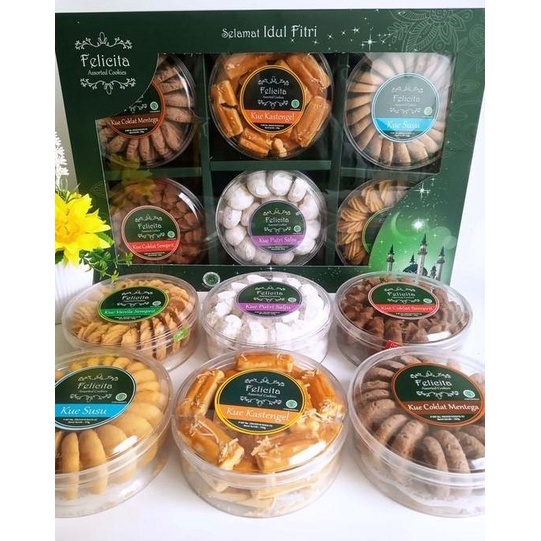 

Parcel Kue Lebaran Kue Kering Felicita 6 Topless Parsel Hampers