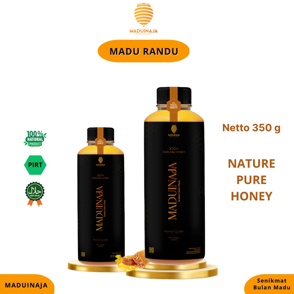 

Madu Murni Asli Randu 350g Raw Honey 100% Madu Hutan Organik Nektar Bunga - MADUINAJA