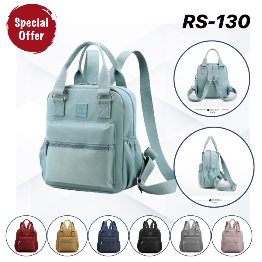 Tas korea ransel batam kulit korea cewek B2L8 Original anti air anti maling sekolah terbaru premium 