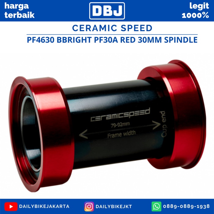 Bb Ceramic Speed Pf4630 Bbright Pf30A Red 30Mm Spindle