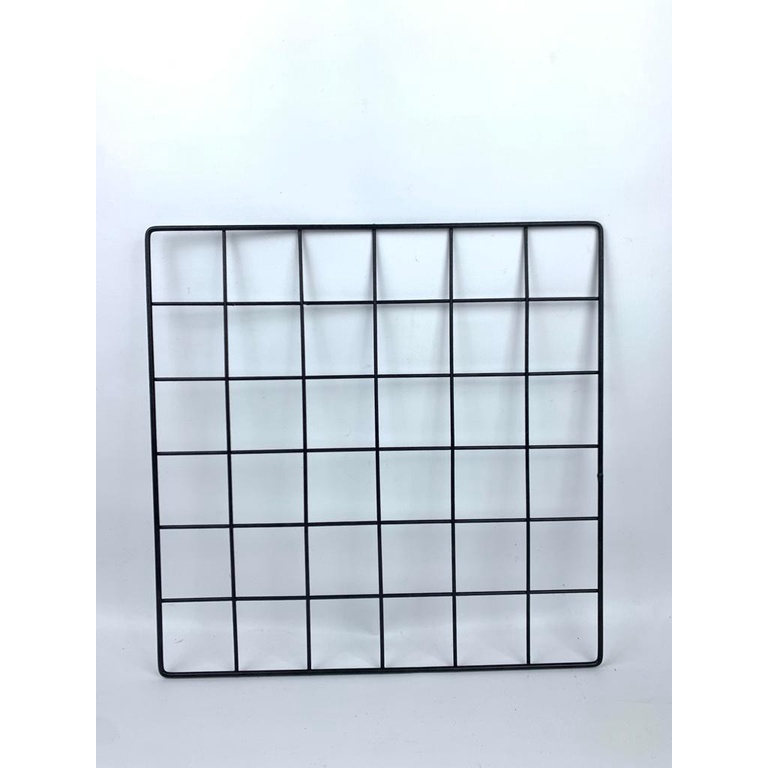 HIJANG BESI 35X35 CM HIASAN DINDING GRADE A WIRE GRID KERANJANG BAHAN BESI TEBAL RAK GANTUNG DEKORASI HARGA MURAH BARANG BERKUALITAS PROMO DISKON TERLARIS