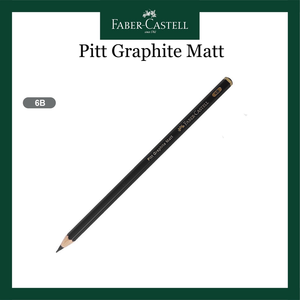

HJK Pensil Faber Catell / Pitt Graphite Matt 2B-14B Pencil HB