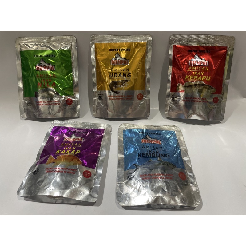 

Umpan Amisan Djempol Kerapu, Nila, Udang, Kakap, Kembung