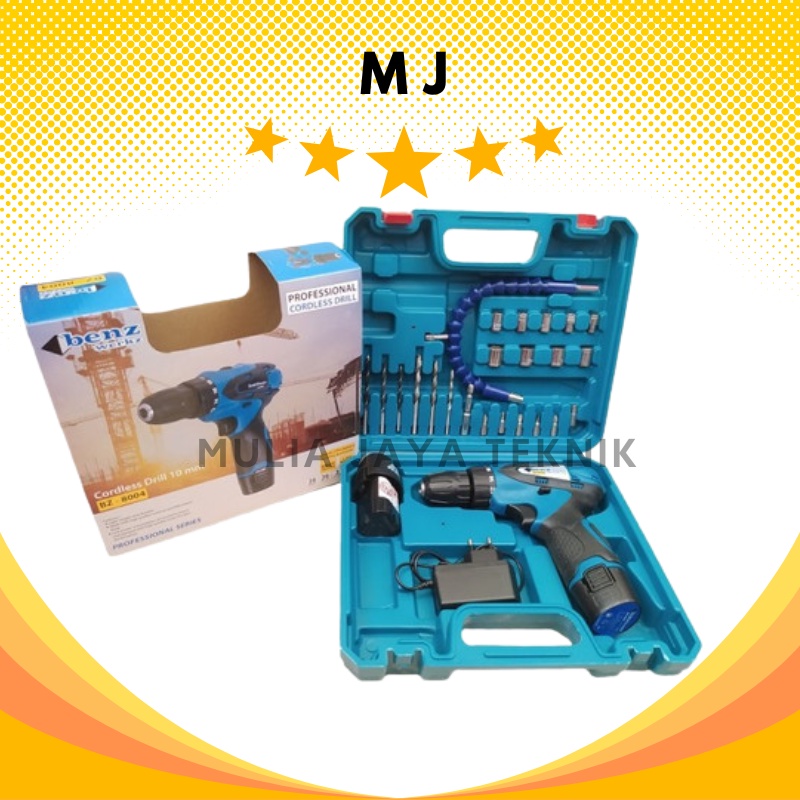 Bor Baterai Cordless Benz 12V BZ-8004 / Bor Baterai Cordless 12V (BZ8004) Benz / Bor Cas BZ-8004 10M