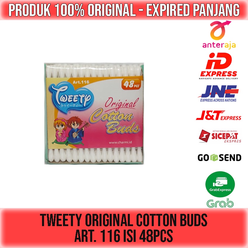 COTTON BUDS TWEETY ART 116 isi 48pcs KOREK KUPING