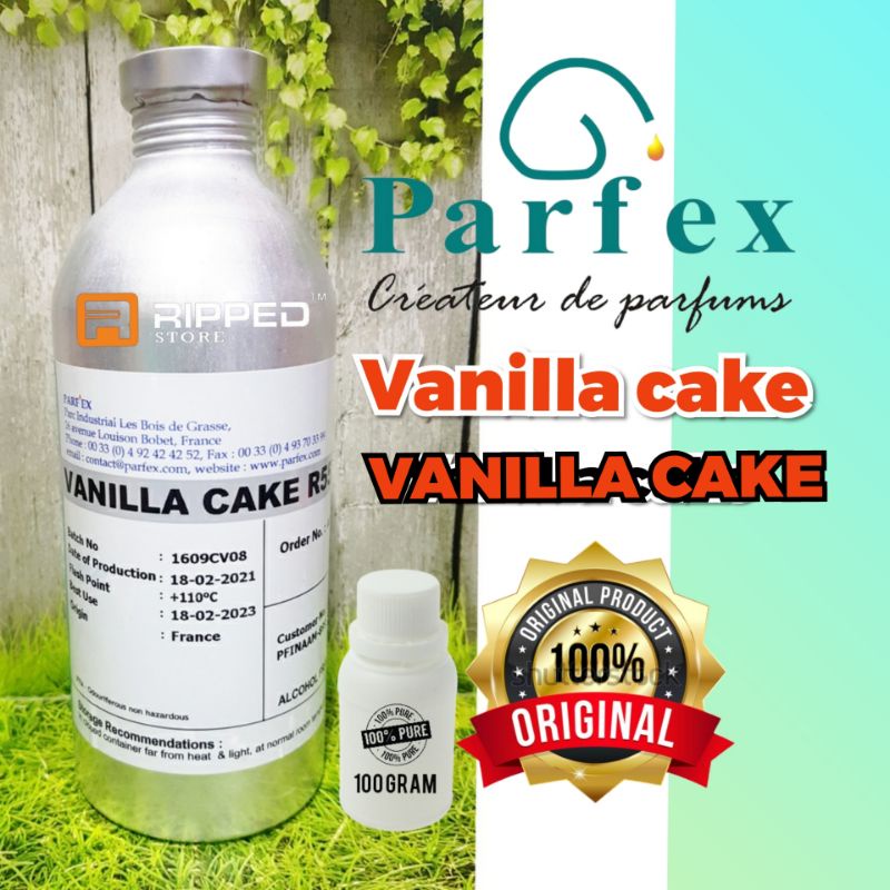 (100ML) VANILLA CAKE BIBIT PARFUM MURNI BY PARFEX ORIGINAL