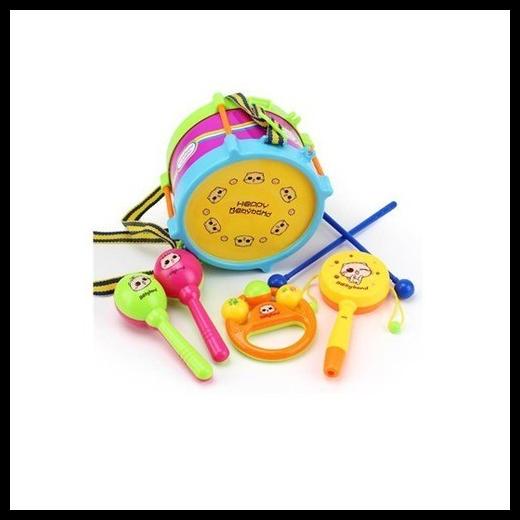 Mainan Anak Baby Band 5Pcs Set Mainan Bayi Drum Kricikan Saxophone