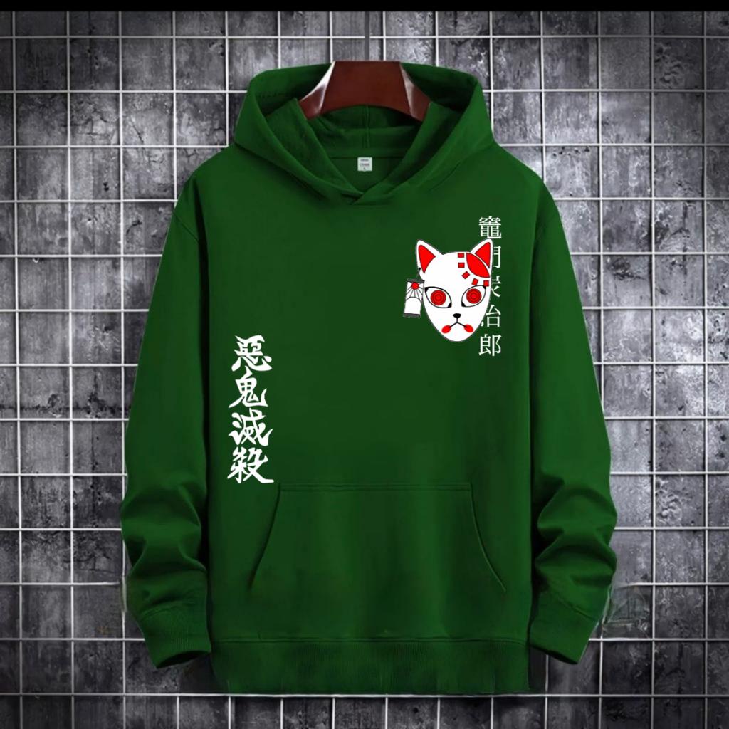 PAKAIAN PRIA / SWEATER HOODIE MODEL KIMETSU NO YAIBA ANIME DEMON SLAYER / HOODIE MURAH / HOODIE PRIA DAN WANITA / UNISEX TERLARIS