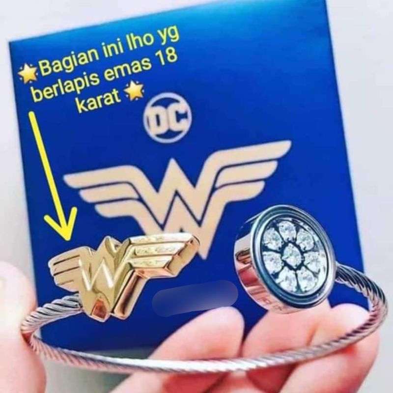 gelang wonder woman original mci
