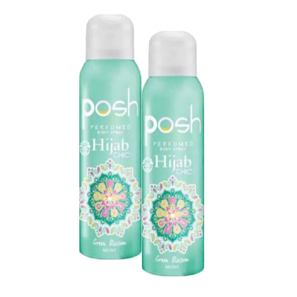 Posh Perfumed/ Body Spray Hijab Chic / Minyak Wangi Green Blossom/150ml