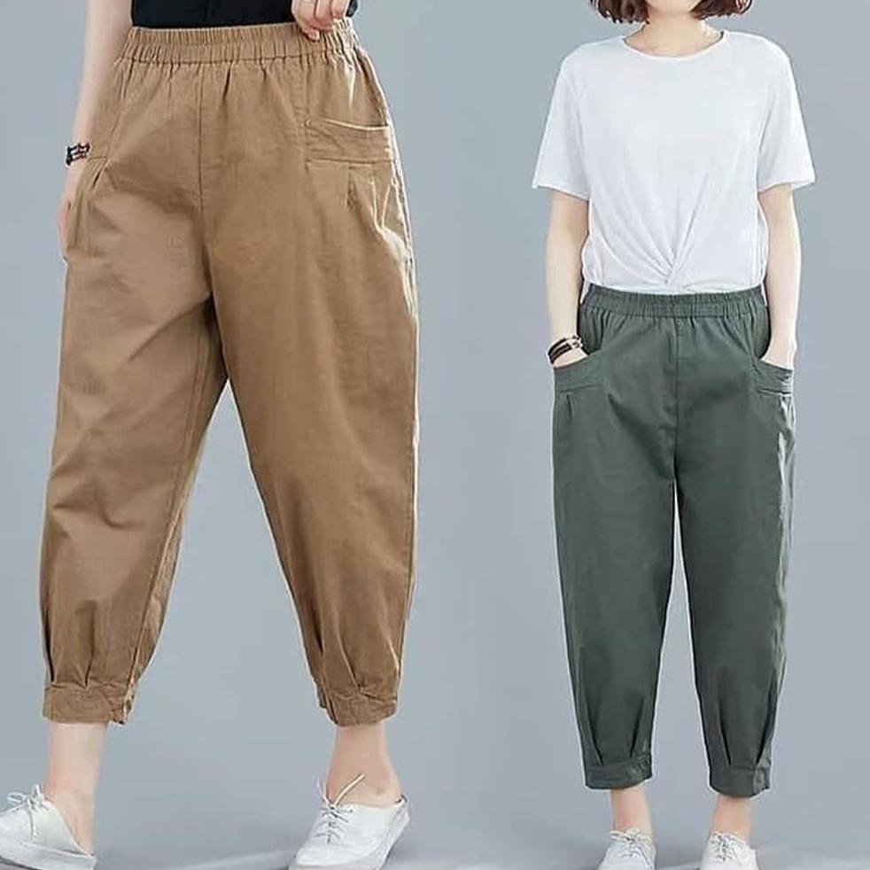 LANGSUNG ATC HARUKA Pants / Celana Korea Twill / Celana Kasual Wanita / Haruka Pants / Hinata Pants