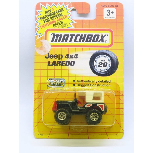 Matchbox Jeep 4x4 Laredo - black